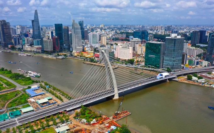 Cầu Thủ Thiêm 2 tại TP.HCM.