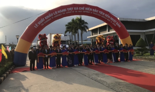 Xuất khẩu lô thịt gà chế biến đầu tiên sang Nhật Bản