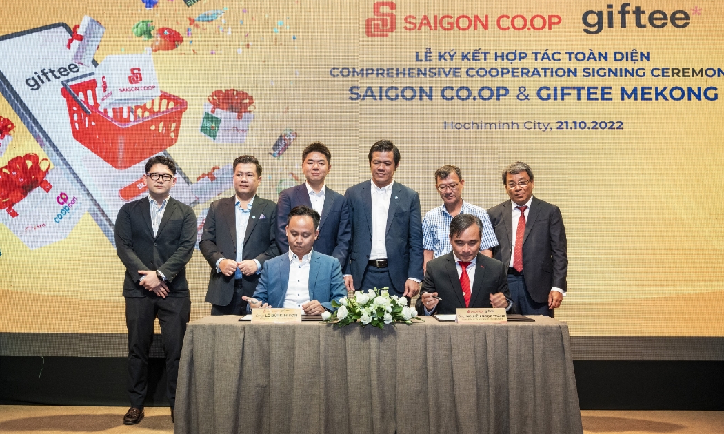 Lễ ký kết hợp tác giữa Giftee Mekong và Saigon Co.op