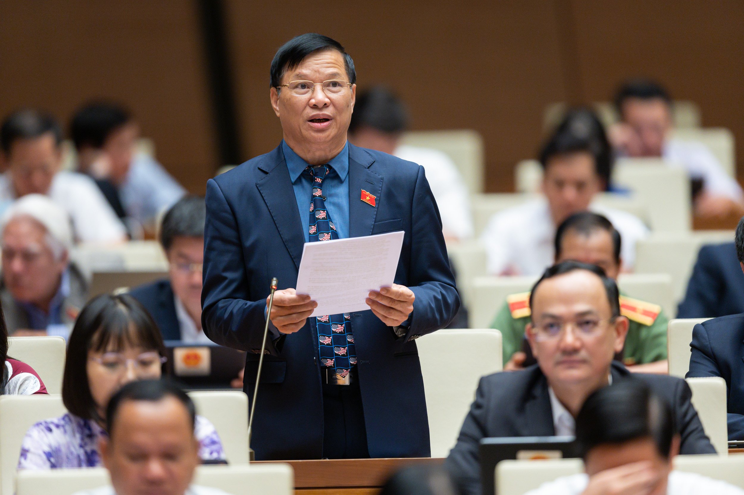 Đại biểu Trần Văn Tiến - Ảnh: Quochoi.vn