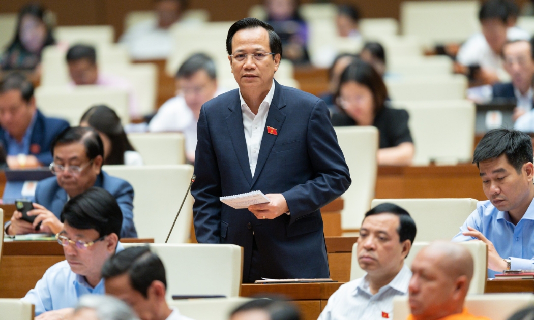 Bộ trưởng Bộ Lao động - Thương binh và Xã hội Đào Ngọc Dung. Ảnh - Quochoi.vn.