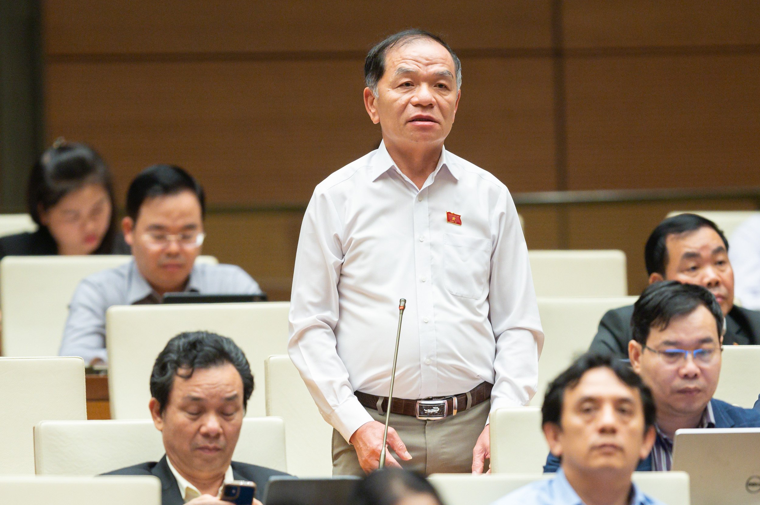 Đại biểu Lê Thanh Vân phát biểu tại phiên thảo luận - Ảnh: Quochoi.vn