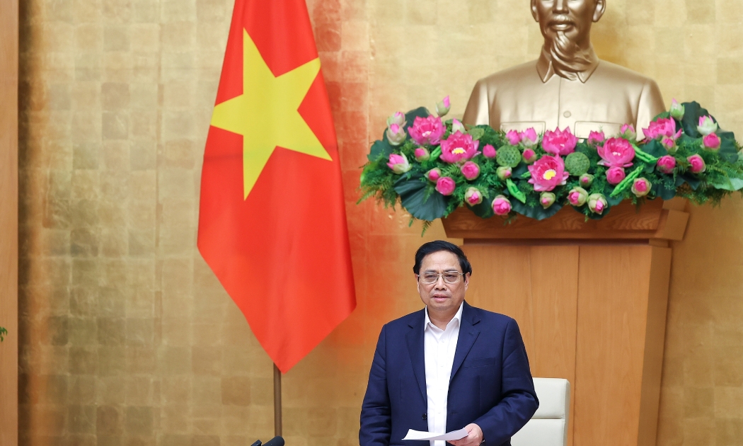 Thủ tướng phát biểu tại phiên họp - Ảnh: VGP