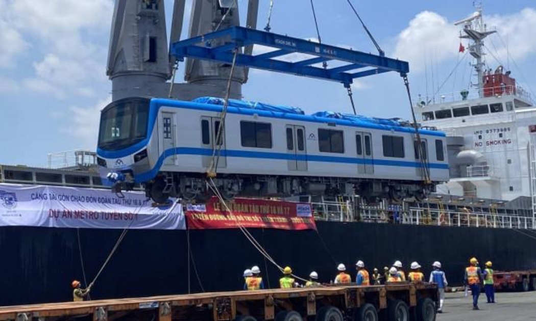 Những đoàn tàu cuối cùng của metro số 1 Bến Thành - Suối Tiên đã về đến TP.HCM vào đầu tháng 5/2022.