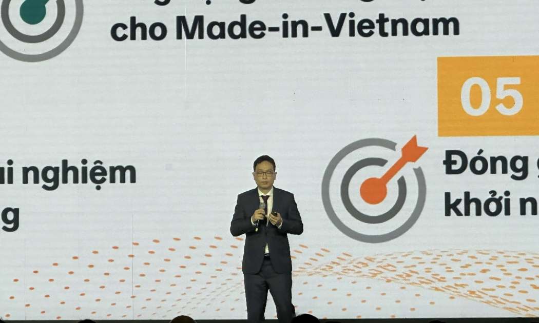 Ông Gijae Seong, Giám đốc điều hành Amazon Global Selling Việt Nam tại sự kiện Amazon Week 2022 sáng 31/10 tại TP.HCM.