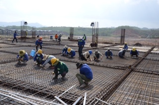 Một công trình đang thi công ở Đà Nẵng