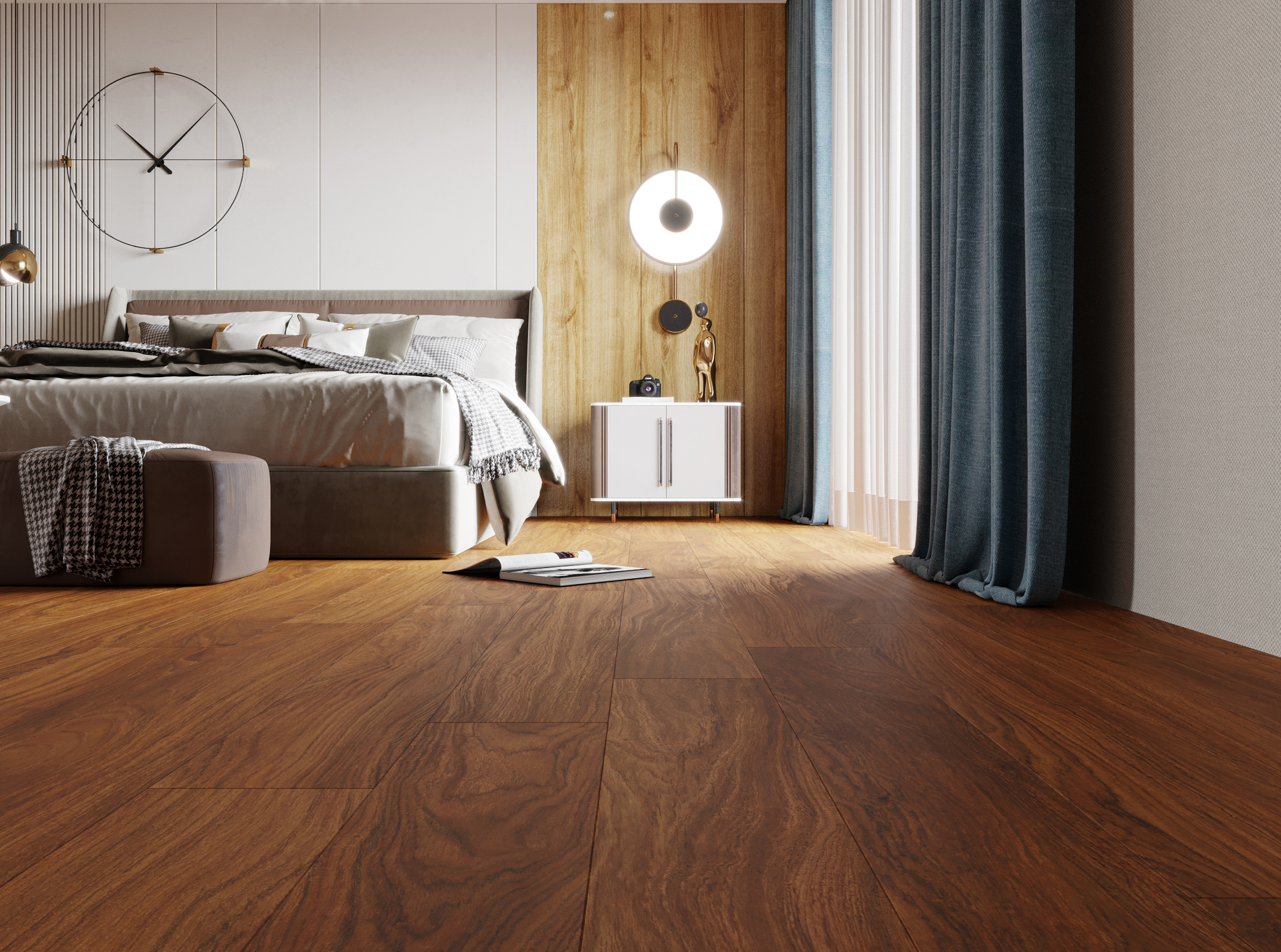 Mẫu sàn gỗ công nghiệp BALLAD của Sàn Nhà Mình được nhiều người trẻ ưa chuộng.