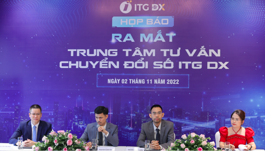 Ra mắt Trung tâm tư vấn chuyển đổi số ITG DX (ITG Digital Transformation Center) sáng 2/11.
