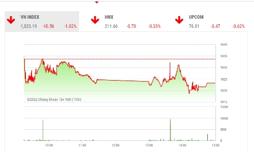 VN-Index cần giữ được vùng hỗ trợ 1.020 điểm