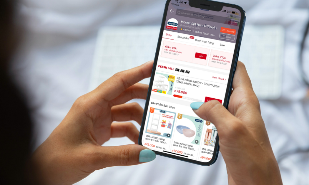Đội ngũ Inochi thường xuyên nhận được các hỗ trợ thiết thực từ phía Shopee trong việc thiết lập và trang trí gian hàng, phân bổ các gói marketing và vận hành chiến dịch ưu đãi hàng tháng.