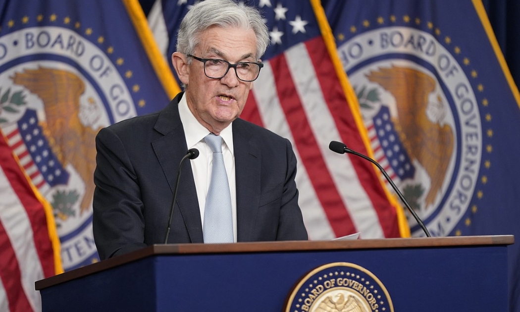 Chủ tịch Fed Jerome Powell trong cuộc họp báo ngày 2/11 - Ảnh: Reuters.