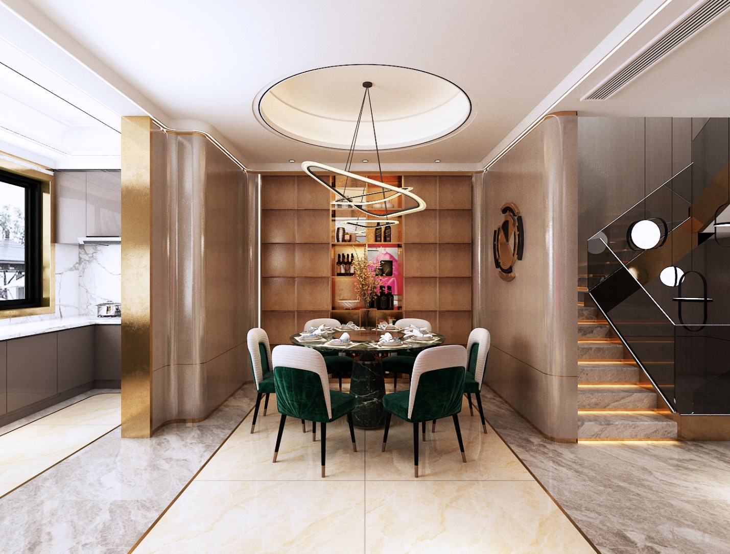 Phối cảnh sản phẩm Gạch ốp l&aacute;t CMC - Sản phẩm đạt Thương hiệu Quốc gia 2022.