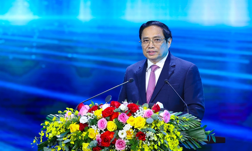 Thủ tướng Phạm Minh Chính phát biểu tại sự kiện - Ảnh: VGP