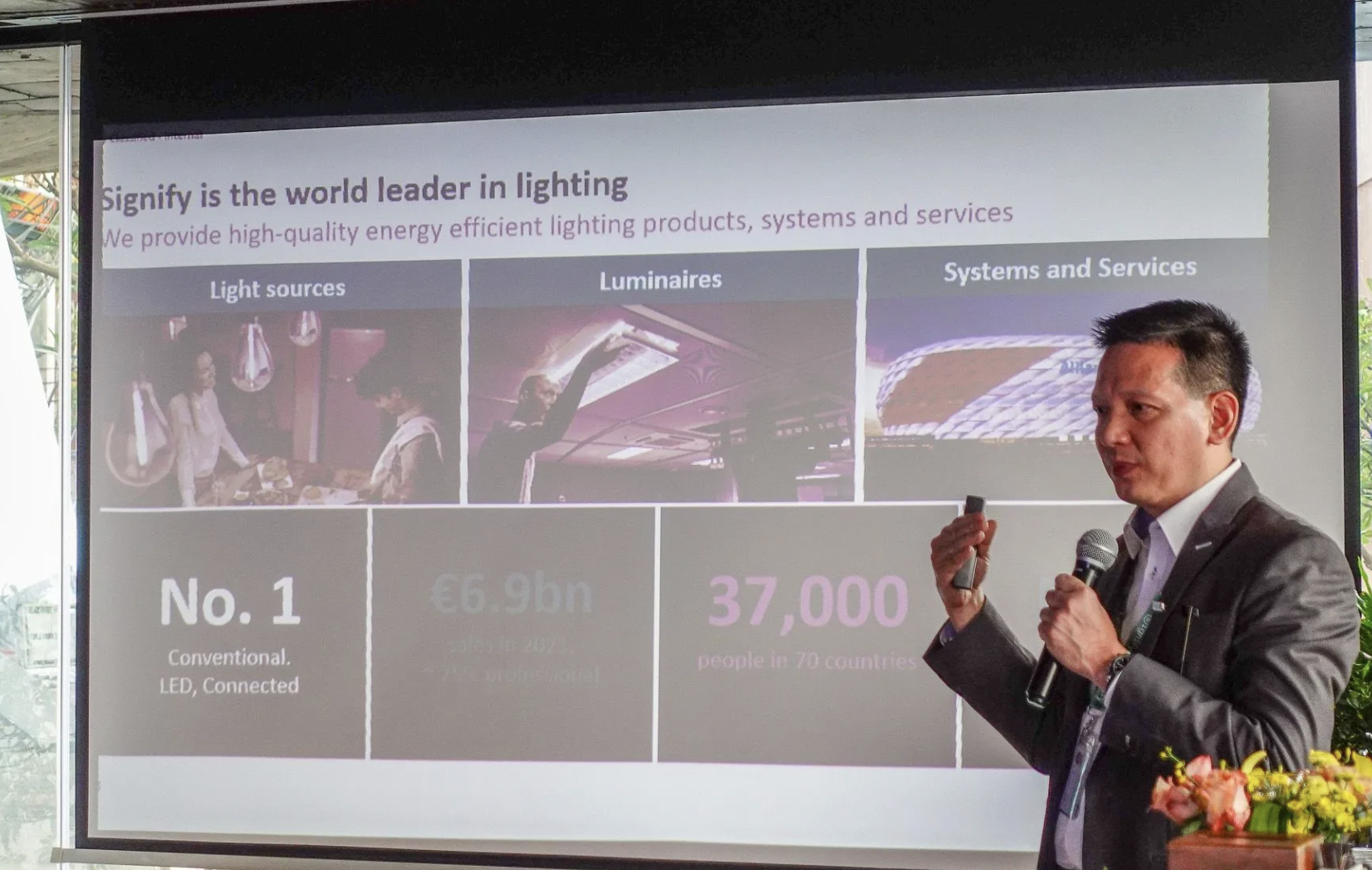 Ông Phùng Hoài Dương, Tổng giám đốc Signify Việt Nam.