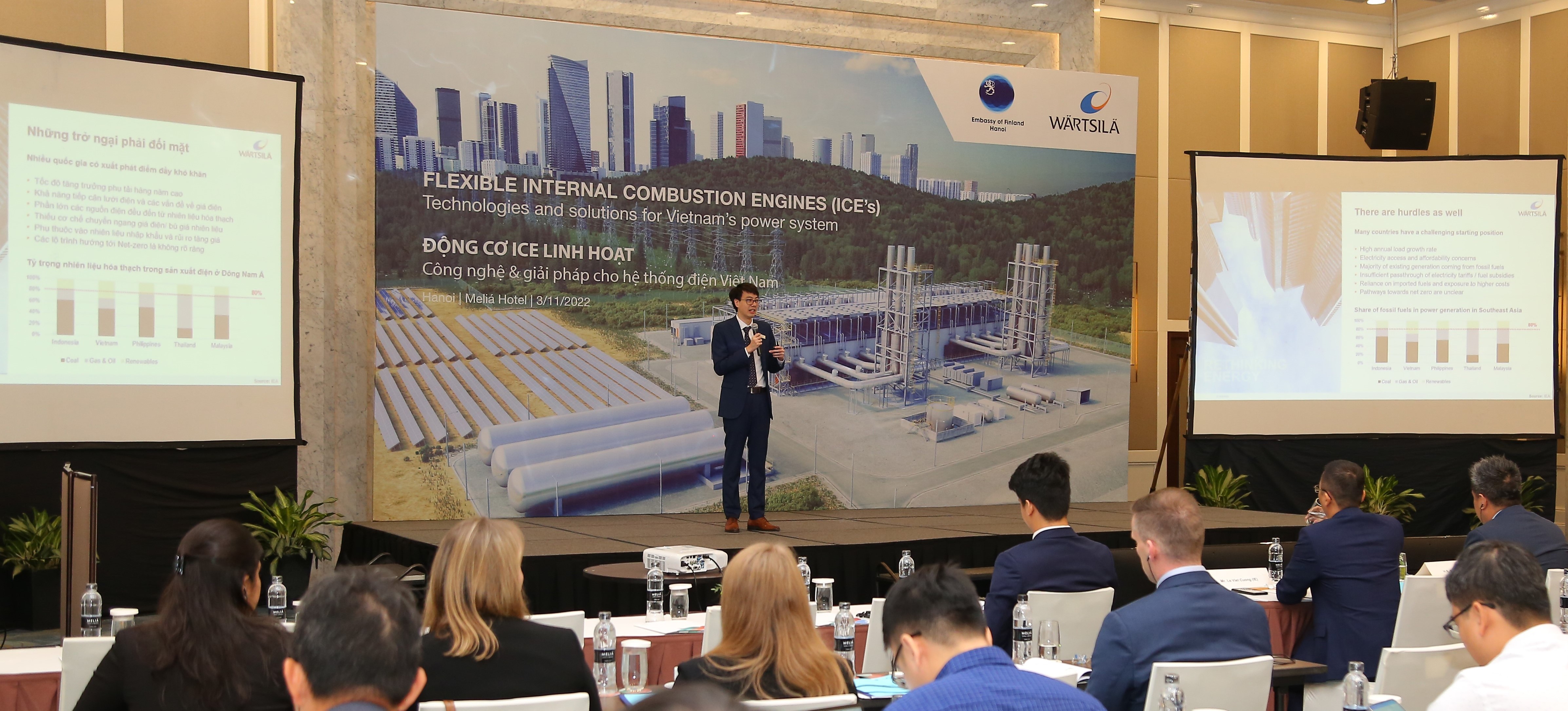 Tập đoàn Wärtsiläđã cùng Đại sứ quán Phần Lan đã tổ chức hội thảo với sự tham gia của các đơn vị quan trọng trong lĩnh vực năng lượng tại Việt Nam hôm 3/11