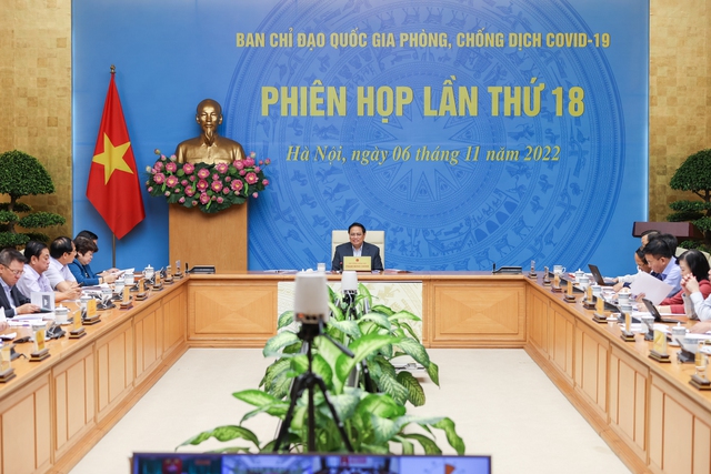 Toàn cảnh cuộc họp tại trụ sở Chính phủ - Ảnh: VGP
