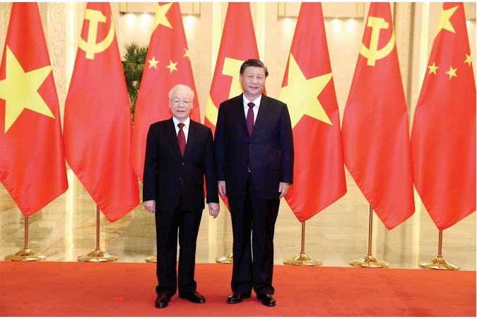 Tổng Bí thư Nguyễn Phú Trọng là “quốc khách” đầu tiên của Tổng Bí thư, Chủ tịch nước Tập Cận Bình, người vừa được bầu lại làm Tổng Bí thư, nhiệm kỳ thứ 3 liên tiếp, của Đảng Cộng sản Trung Quốc.