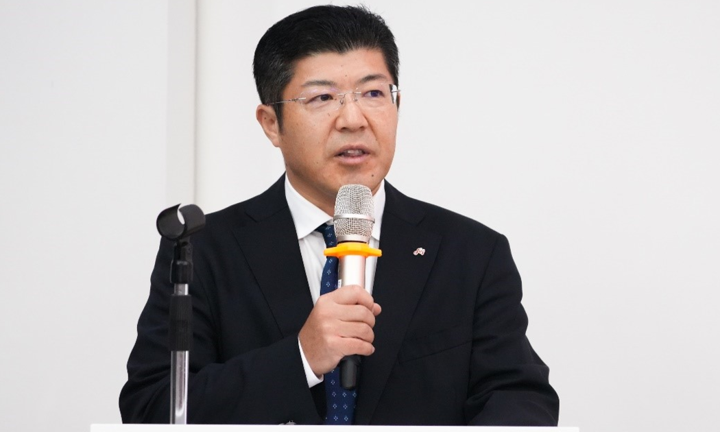 Ông Tsutomu Nara, Tổng giám đốc Công ty Ajinomoto Việt Nam chia sẻ về chiến lược của Tập đoàn. Ảnh: Hữu Hạnh.