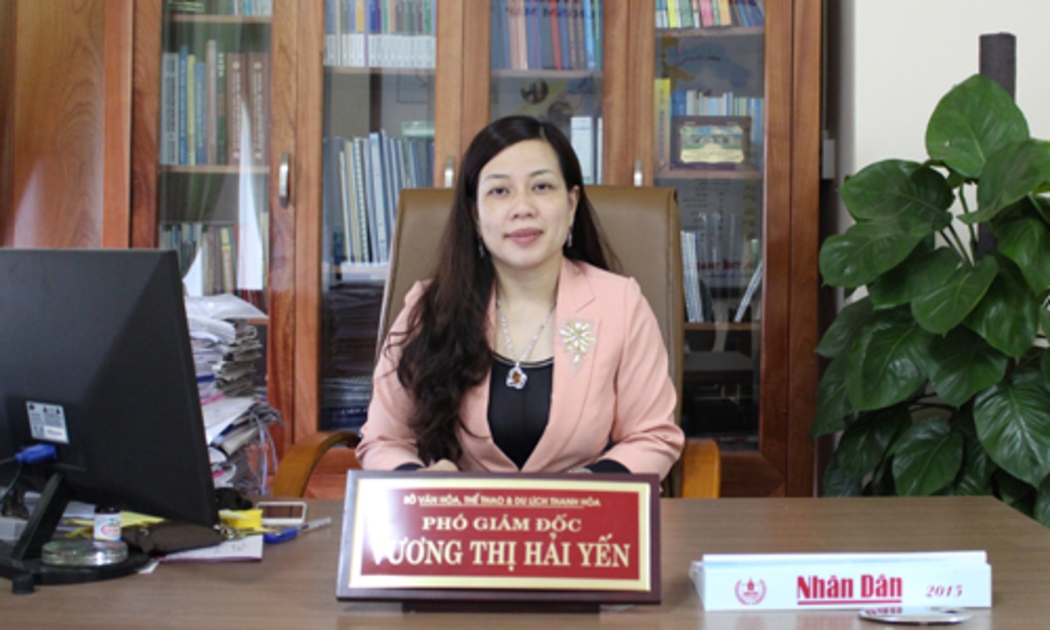 Bà Vương Hải Yến, Phó Giám đốc Sở VHTTDL Thanh Hóa