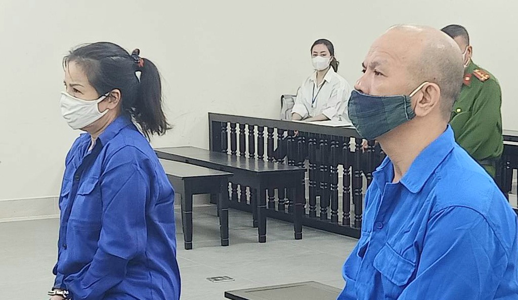 Các bị cáo tại tòa.