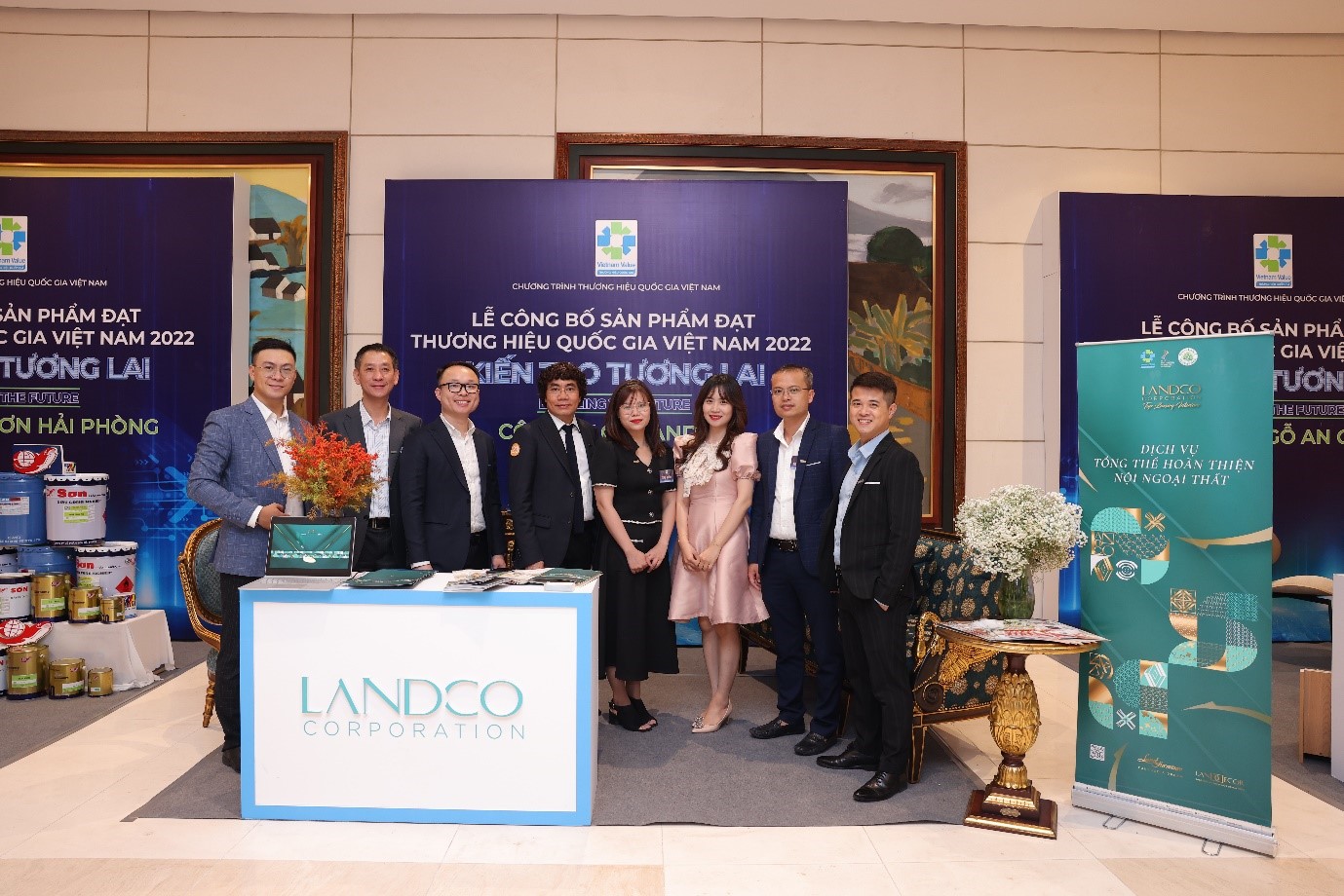 Landco Corporation’s product booth at the Announcement Ceremony.  