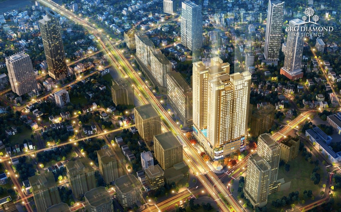 Phối cảnh dự án BRG Diamond Residence Hà Nội.