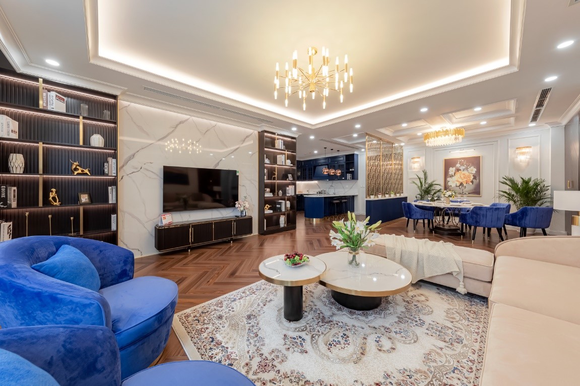 Nội thất và thiết kế đẳng cấp thượng lưu tại Diamond Residence Hà Nội.