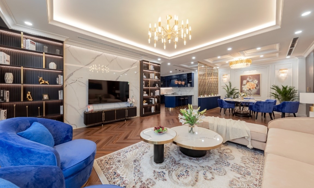 Nội thất và thiết kế đẳng cấp thượng lưu tại Diamond Residence Hà Nội.