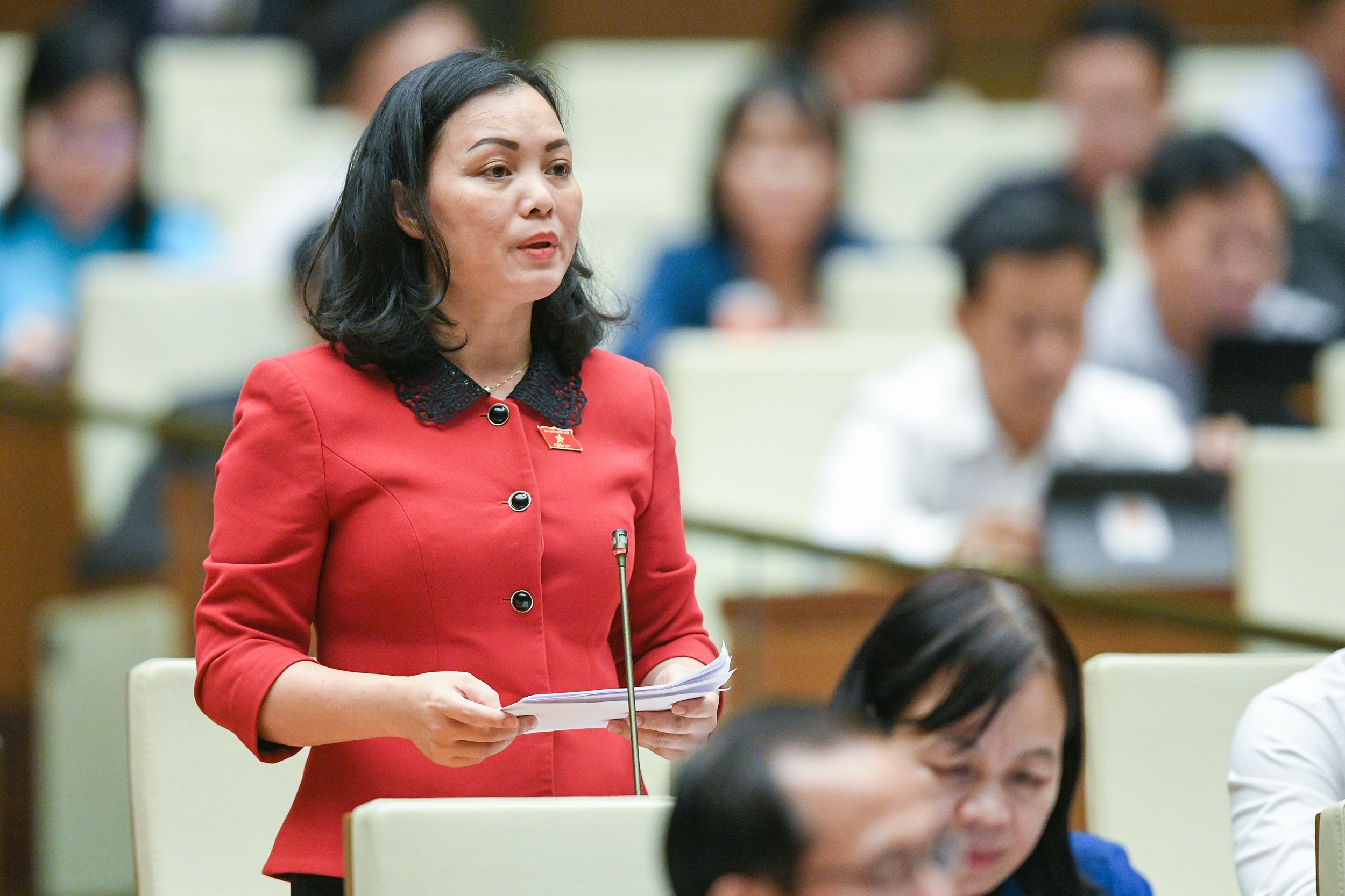 Đại biểu Huỳnh Thị Ph&uacute;c, Đo&agrave;n Đại biểu Quốc hội tỉnh B&agrave; Rịa - Vũng T&agrave;u. Ảnh - Quochoi.vn.&nbsp;