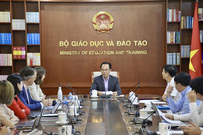Quang cảnh cuộc họp. Ảnh: Bộ Giáo dục và Đào tạo