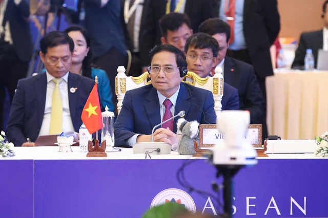 Thủ tướng Phạm Minh Chính khẳng định ủng hộ đề xuất của Australia tổ chức Hội nghị Cấp cao kỷ niệm 50 năm quan hệ ASEAN- Australia năm 2024 tại Australia - Ảnh: VGP