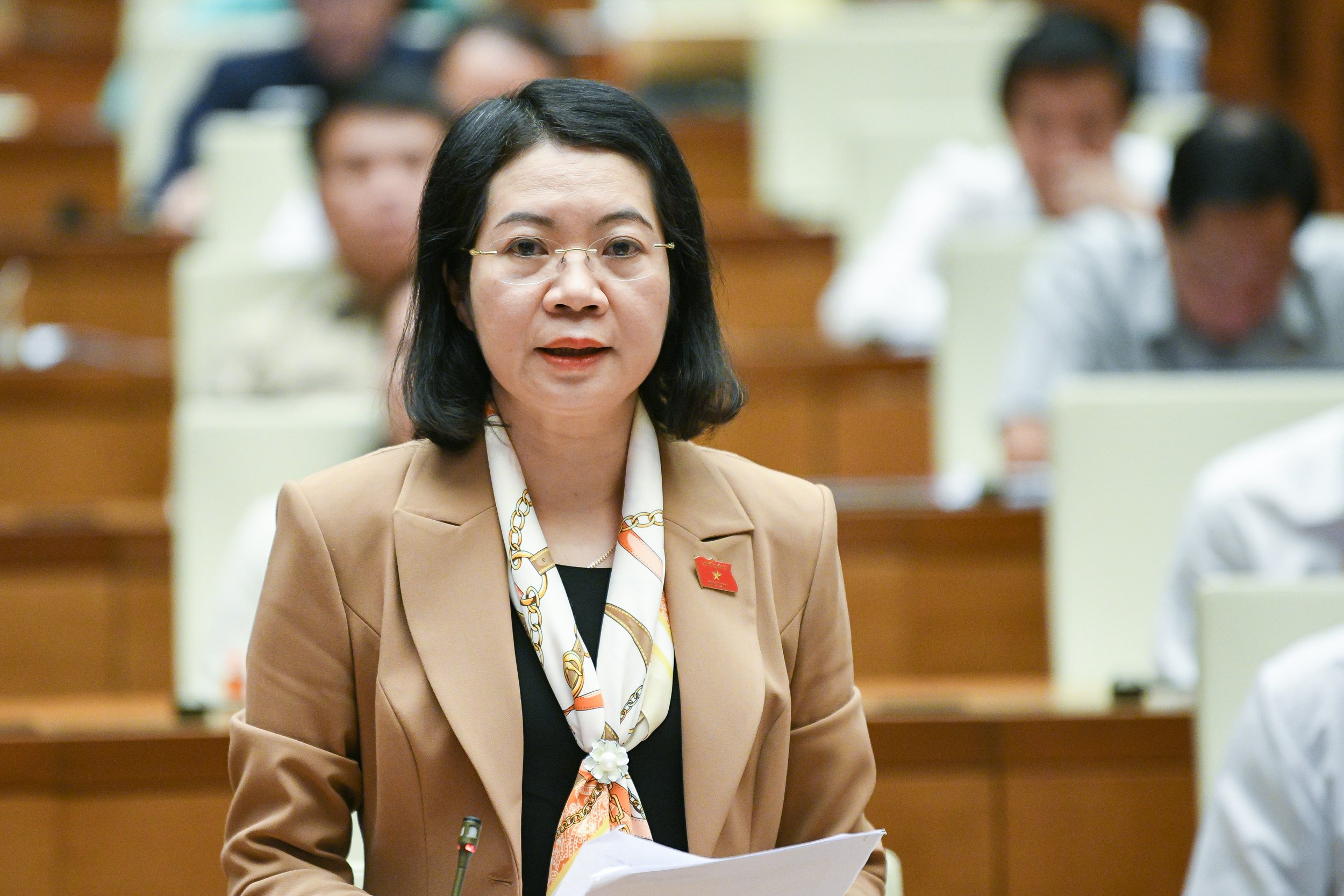 Đại biểu Mai Thị Phương Hoa (Nam Định) tham gia thảo luận