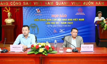 Họp báo Giải Bóng bàn Cúp Hội Nhà báo Việt Nam lần thứ XV năm 2022