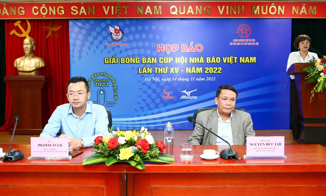 Họp báo Giải Bóng bàn Cúp Hội Nhà báo Việt Nam lần thứ XV năm 2022