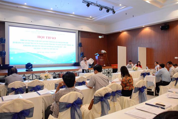 Quang cảnh hội thảo. Ảnh: Bộ Giáo dục và Đào tạo.