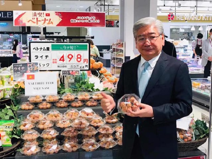 Tr&aacute;i vải tươi Việt Nam được người ti&ecirc;u d&ugrave;ng Nhật ưa chuộng.&nbsp;