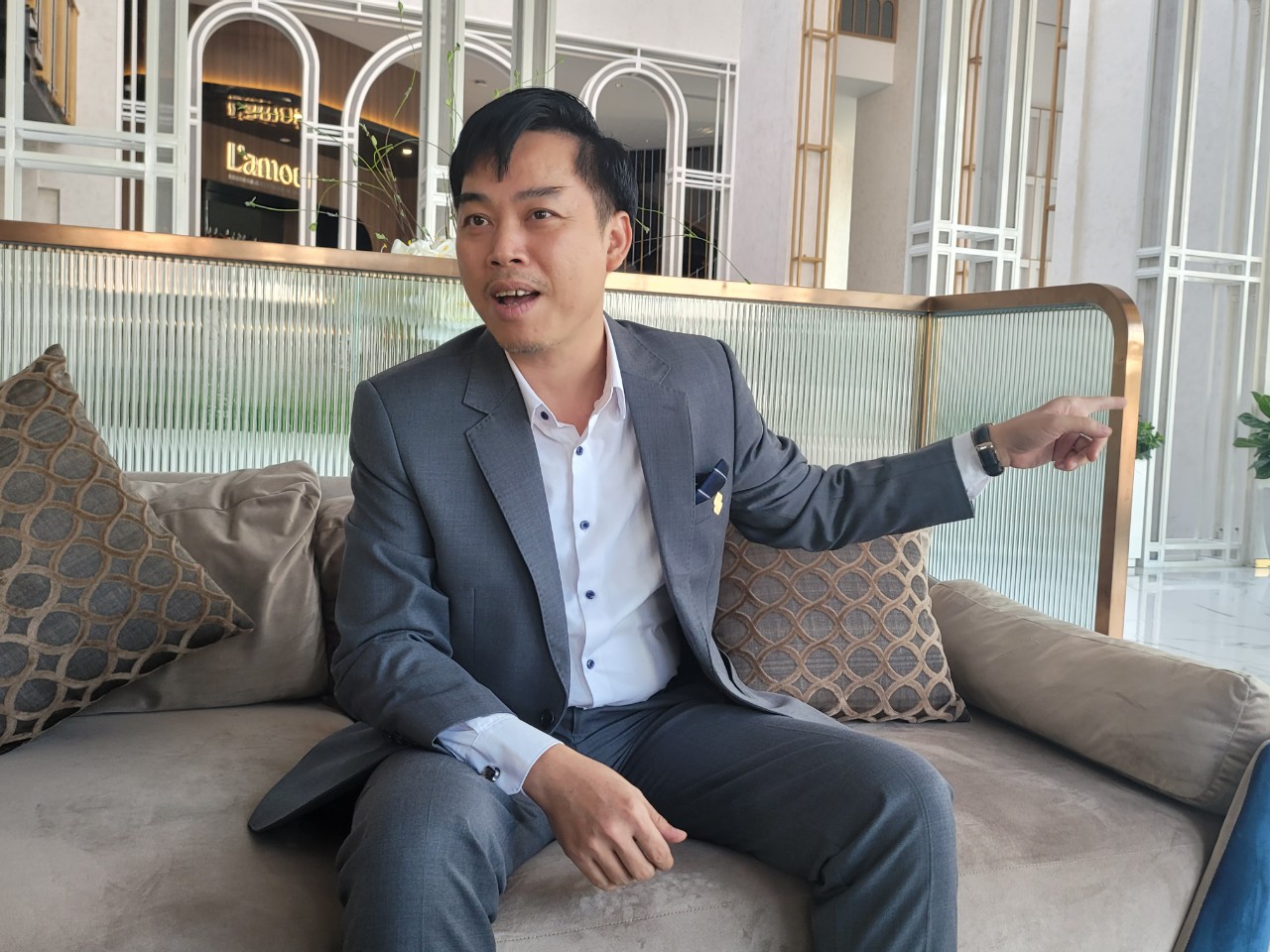 Ông Phạm Nam Quảng, Thành viên HĐTV Công ty TNHH Đầu tư Xây dựng Phú Mỹ - Quy Nhơn, Giám đốc Dự án Simona Heights.