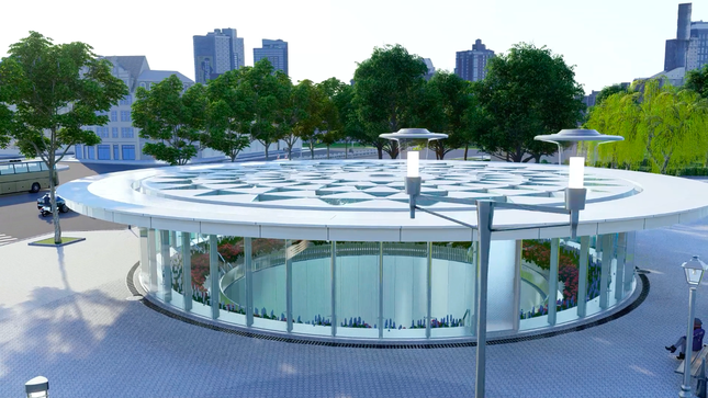Phối cảnh giếng trời ga trung t&acirc;m Bến Th&agrave;nh. Ảnh: MAUR.