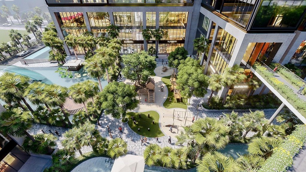 Kh&ocirc;ng gian sống giữa ốc đảo nhiệt đới với diện t&iacute;ch c&acirc;y xanh mặt nước &rdquo;khổng lồ&rdquo; hơn 10.000m2.