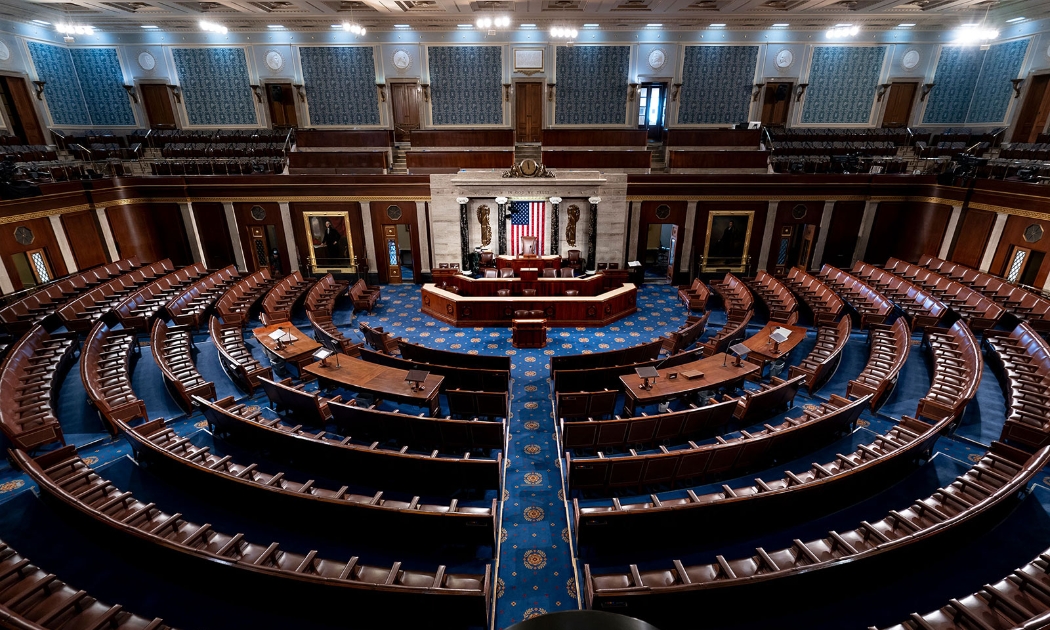 Phòng của Hạ viện tại Điện Capitol ở Washington, DC - Ảnh: AP