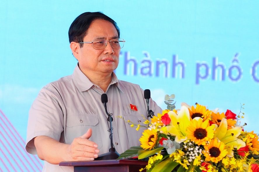 Thủ tướng Phạm Minh Chính dự khởi công dự án tạo động lực phát triển mới cho Cần Thơ - Ảnh: VGP