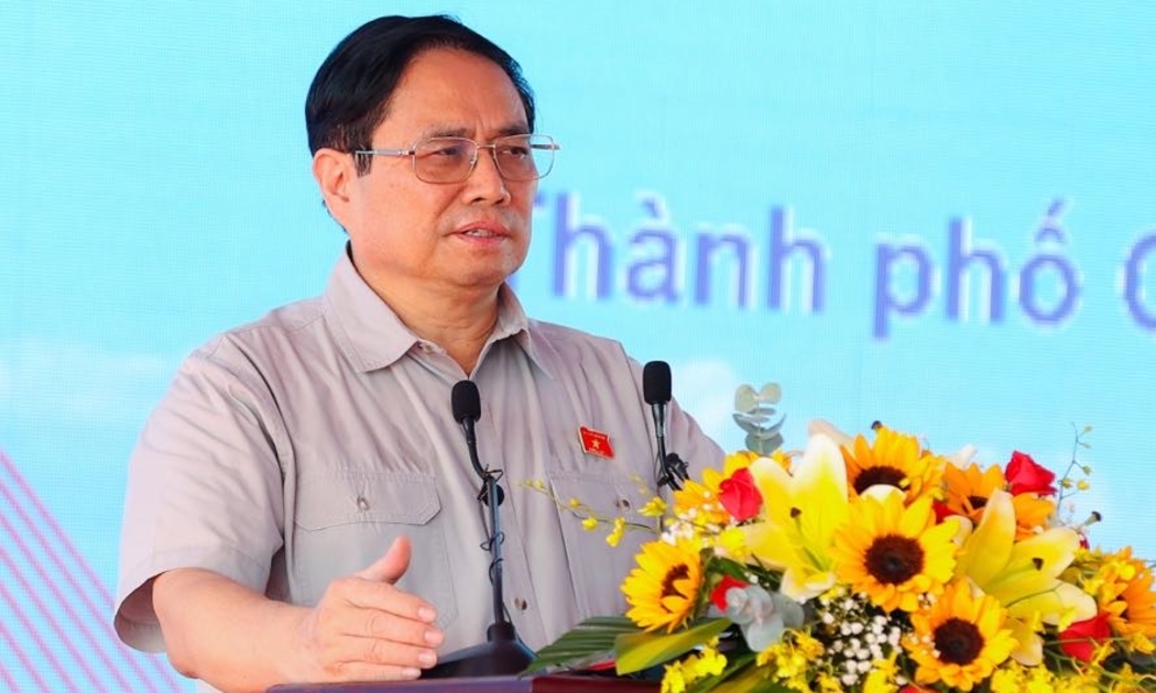 Thủ tướng Phạm Minh Chính dự khởi công dự án tạo động lực phát triển mới cho Cần Thơ - Ảnh: VGP