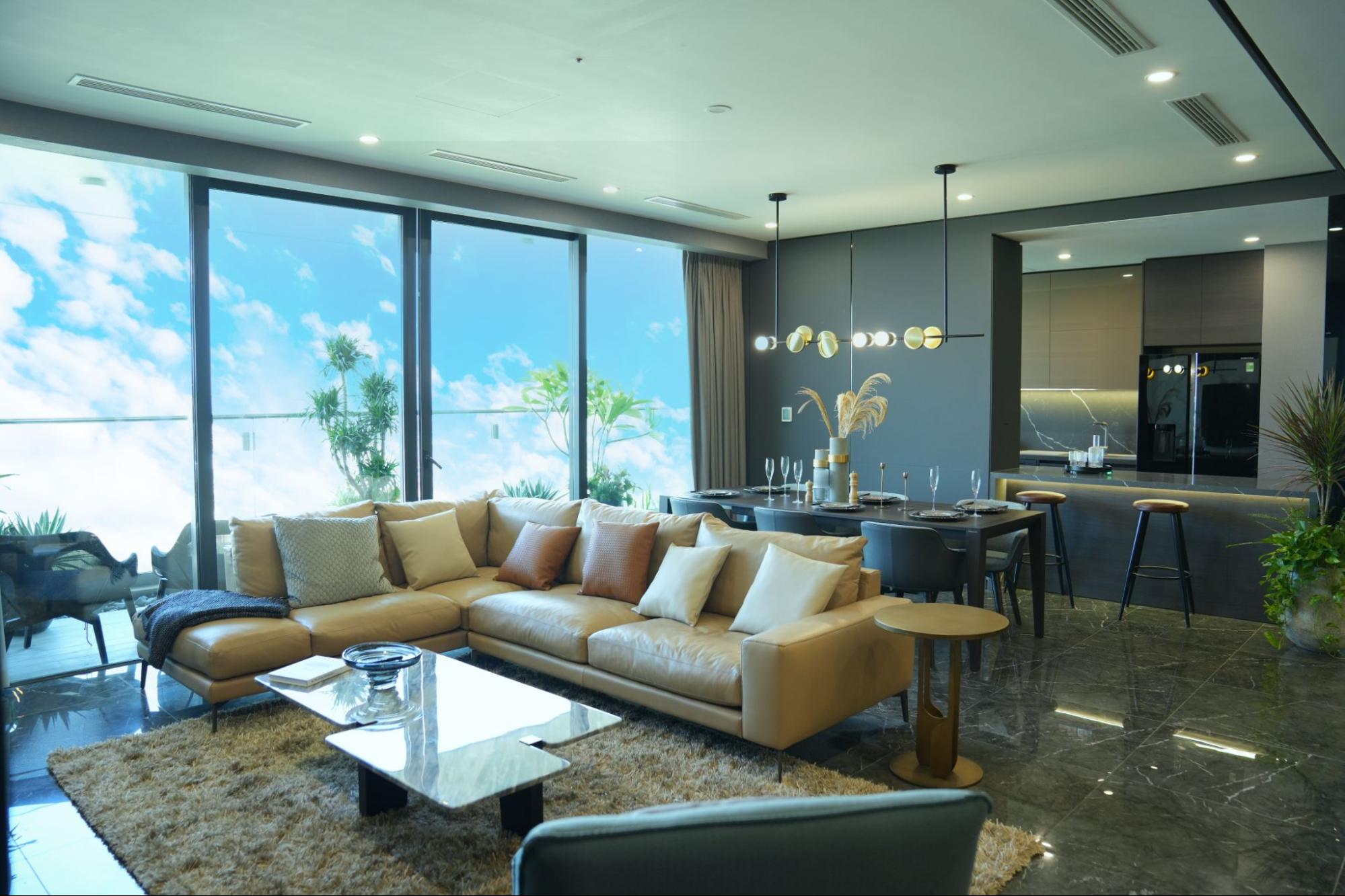 Sunshine Golden River mang đến không gian sống yên bình trong những mảnh xanh thiên nhiên rất trong lành.
