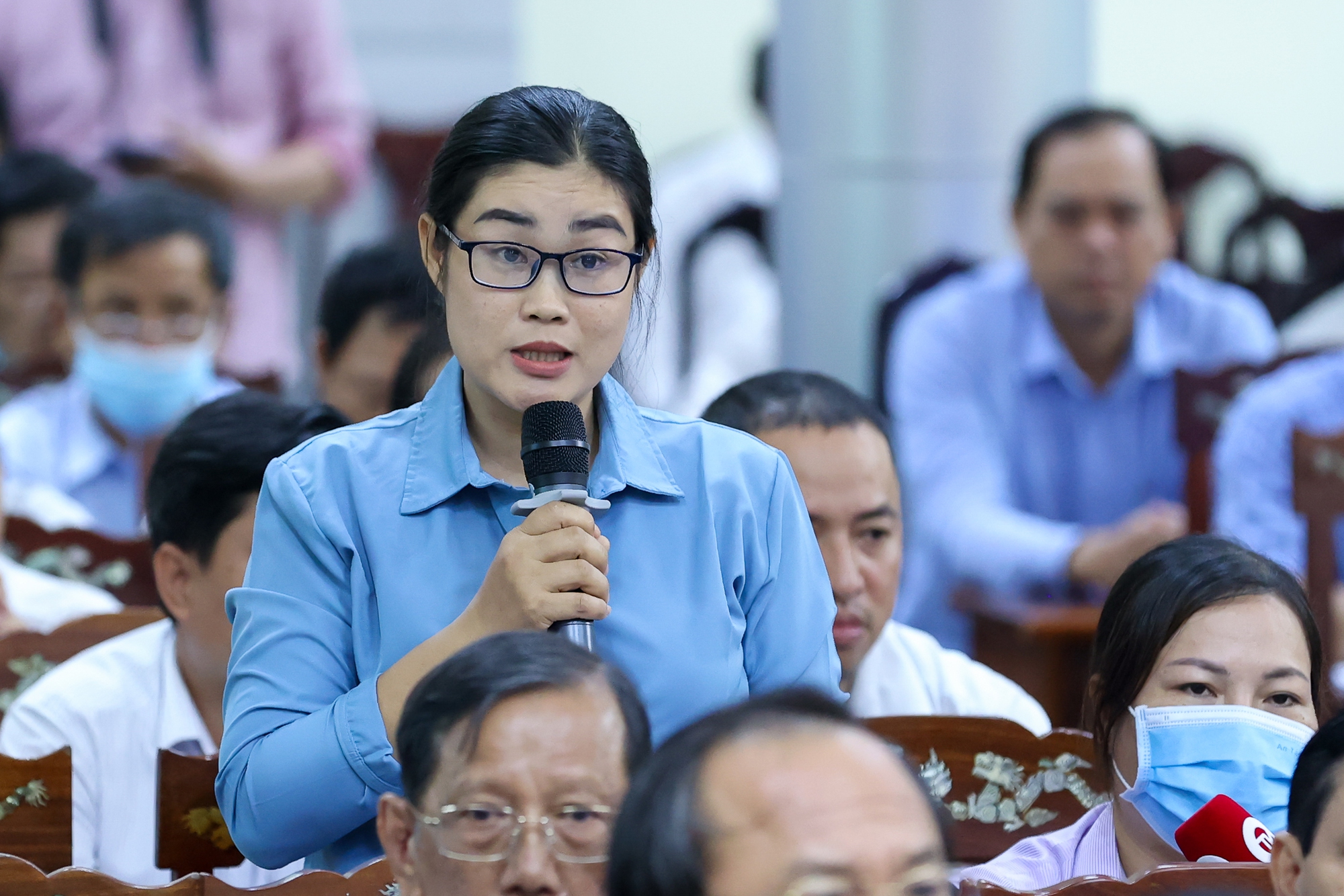 Cử tri Nguyễn Thị Phượng - Ảnh: VGP