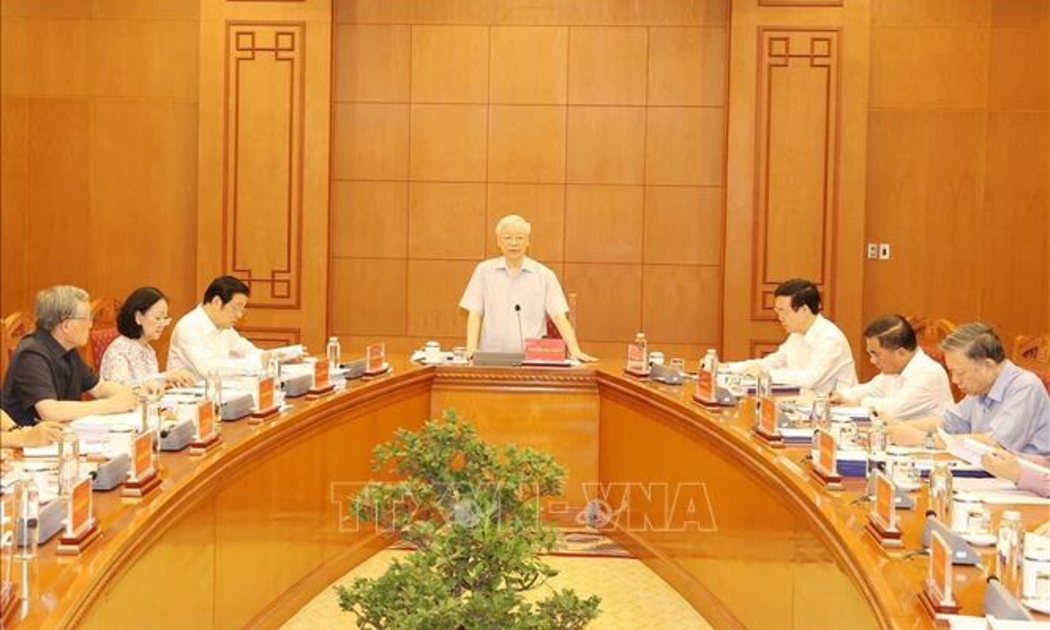 Tổng Bí thư Nguyễn Phú Trọng phát biểu chỉ đạo tại sự kiện - Ảnh: TTXVN