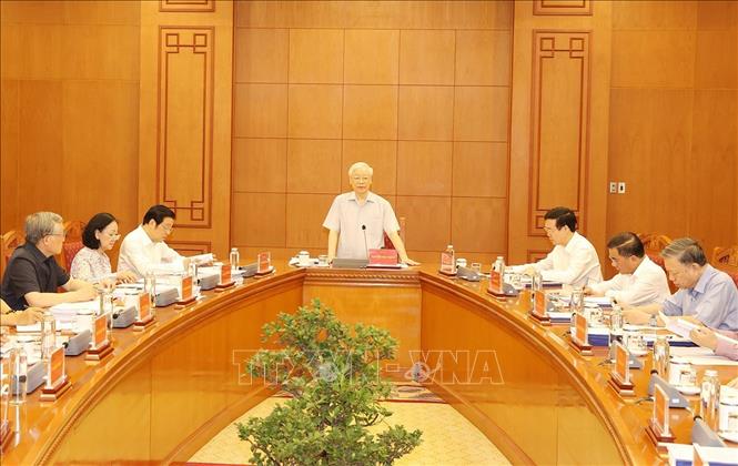 Tổng Bí thư Nguyễn Phú Trọng phát biểu chỉ đạo tại sự kiện - Ảnh: TTXVN