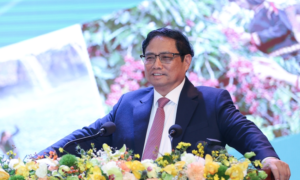 Thủ tướng Phạm Minh Chính phát biểu tại sự kiện - Ảnh: VGP