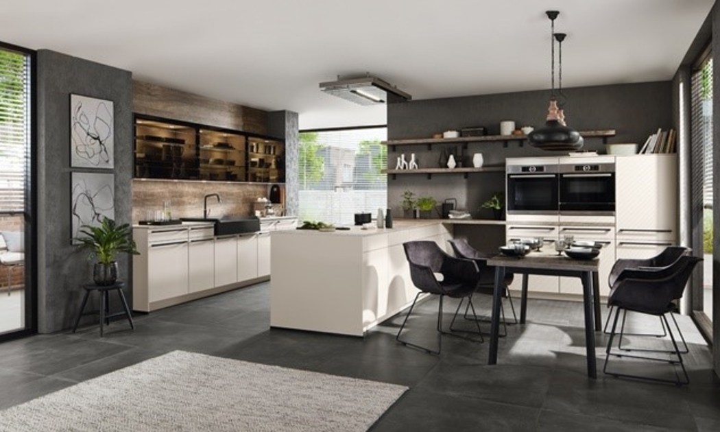 Mẫu bếp Lumina High Gross của Ixina.