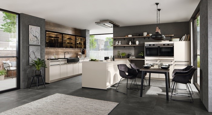 Mẫu bếp Lumina High Gross của  Ixina.