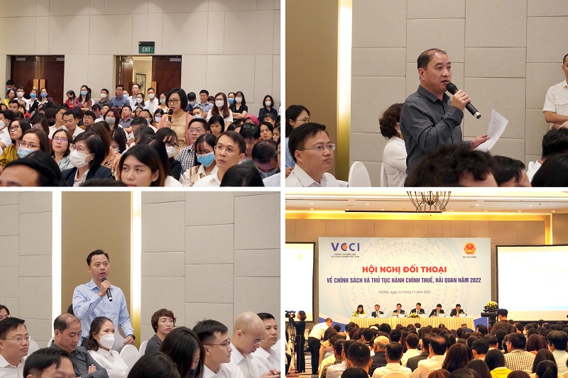 Các doanh nghiệp chia sẻ khó khăn tại hội nghị. 